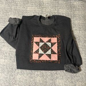 Vintage quilt star sweatshirt